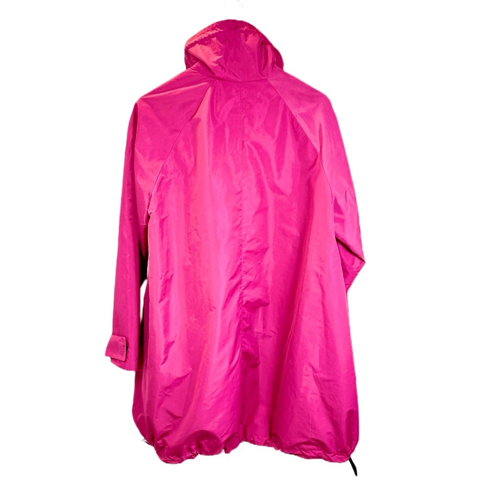 DKNY Donna Karan New York Water Resistant Swing Raincoat Magenta Pink Size S - Picture 2 of 14